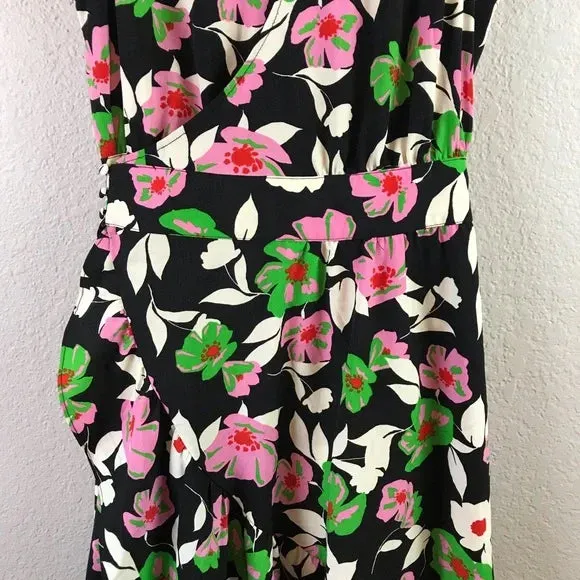 Floral Wrap Midi Dress