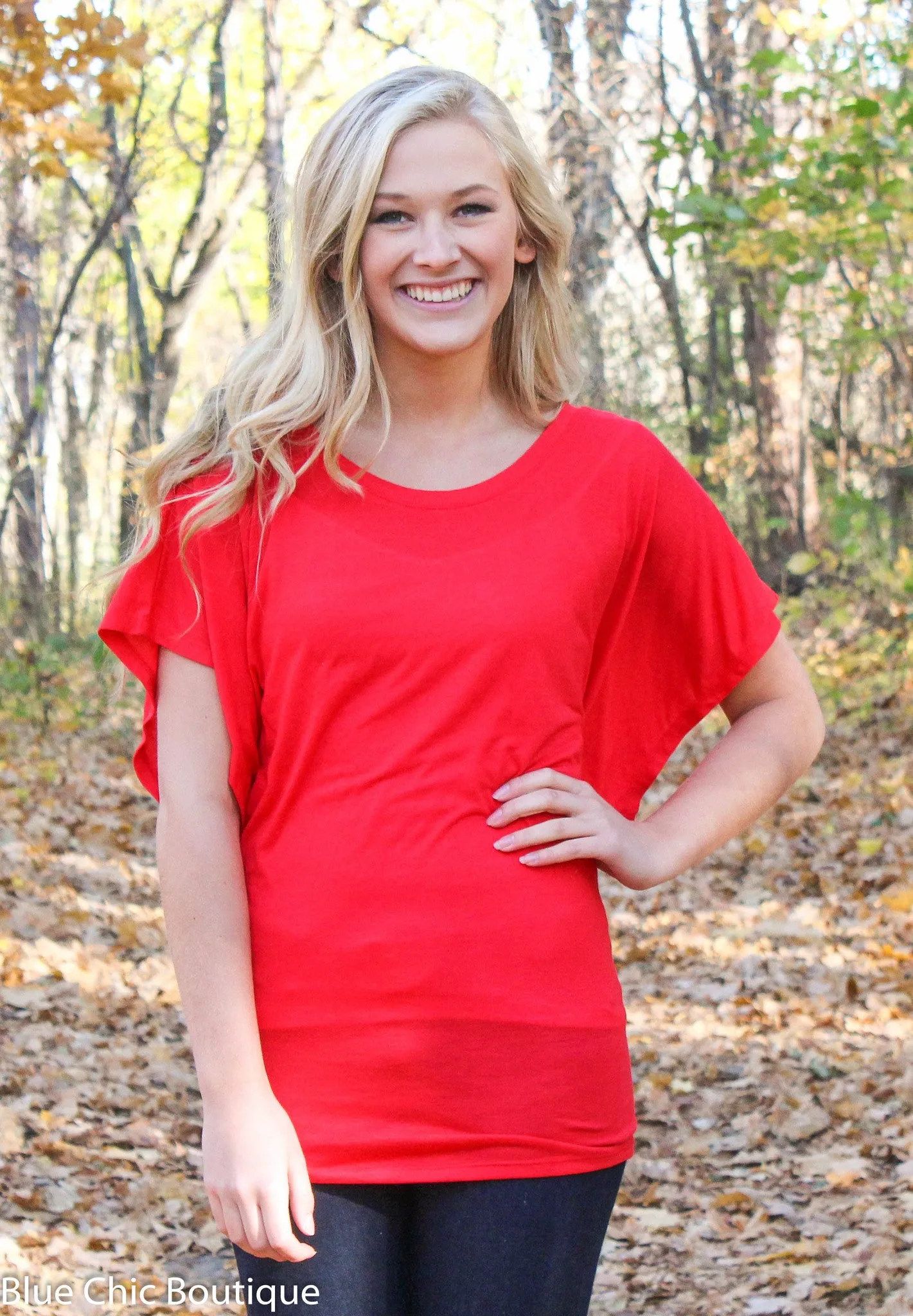 Flowy Dolman Tee - S-2XL - 12 colors