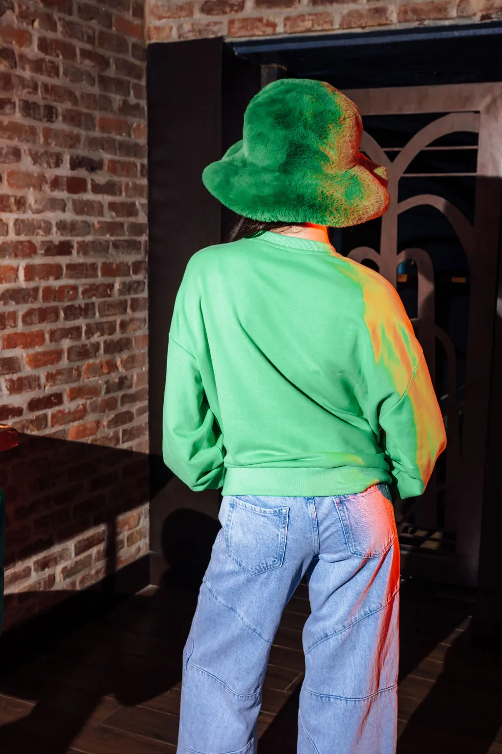 Green X Ray Heart Sweatshirt