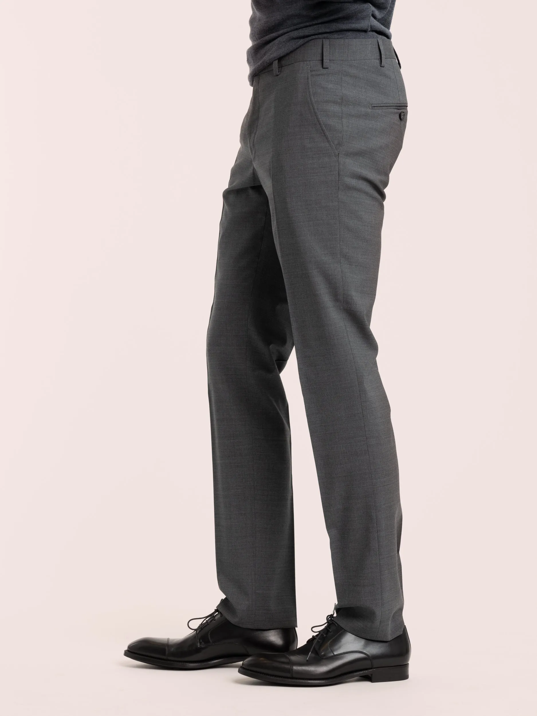Grey Wool Dress Pants