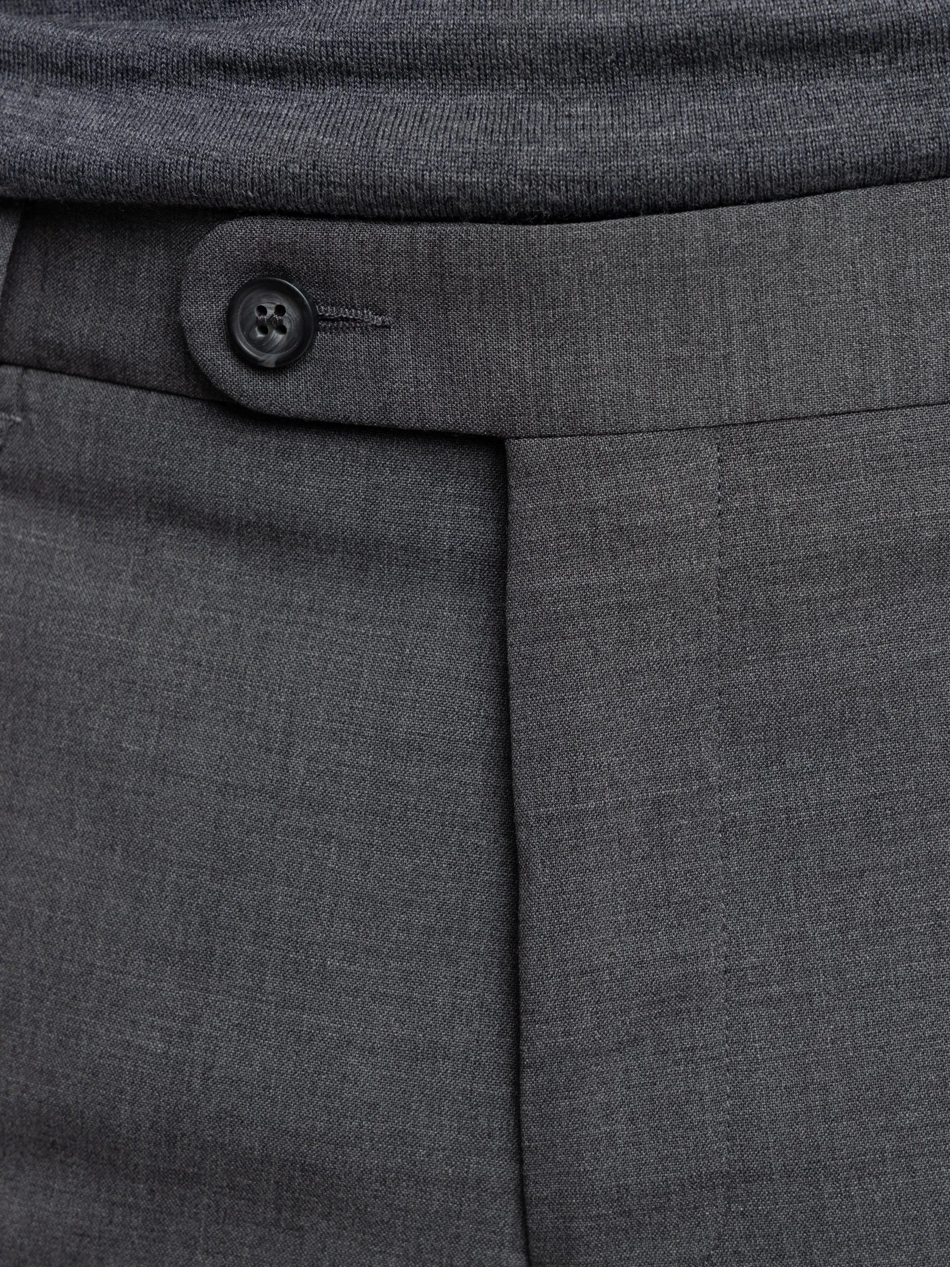 Grey Wool Dress Pants