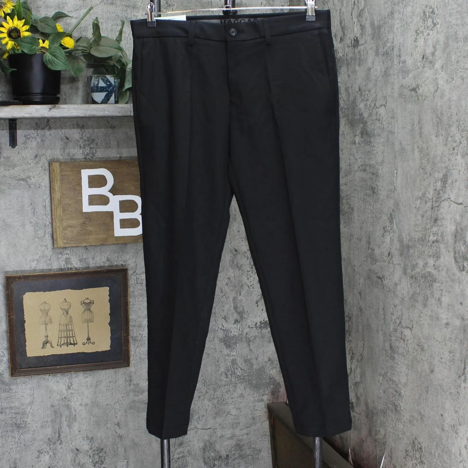 Haggar Men's Cool 18 Pro Slim Fit Flat Front Casual Pant 51050250174