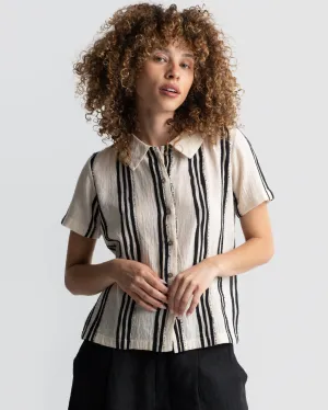 Hand Embellished Striped Shirt