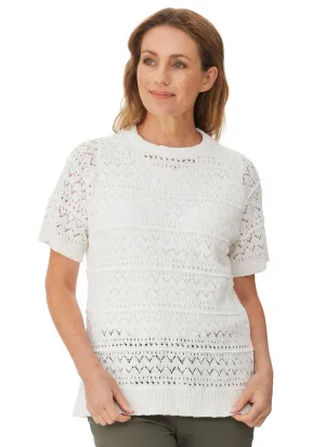 HIGHFIELDS S/S LACE PULLOVER