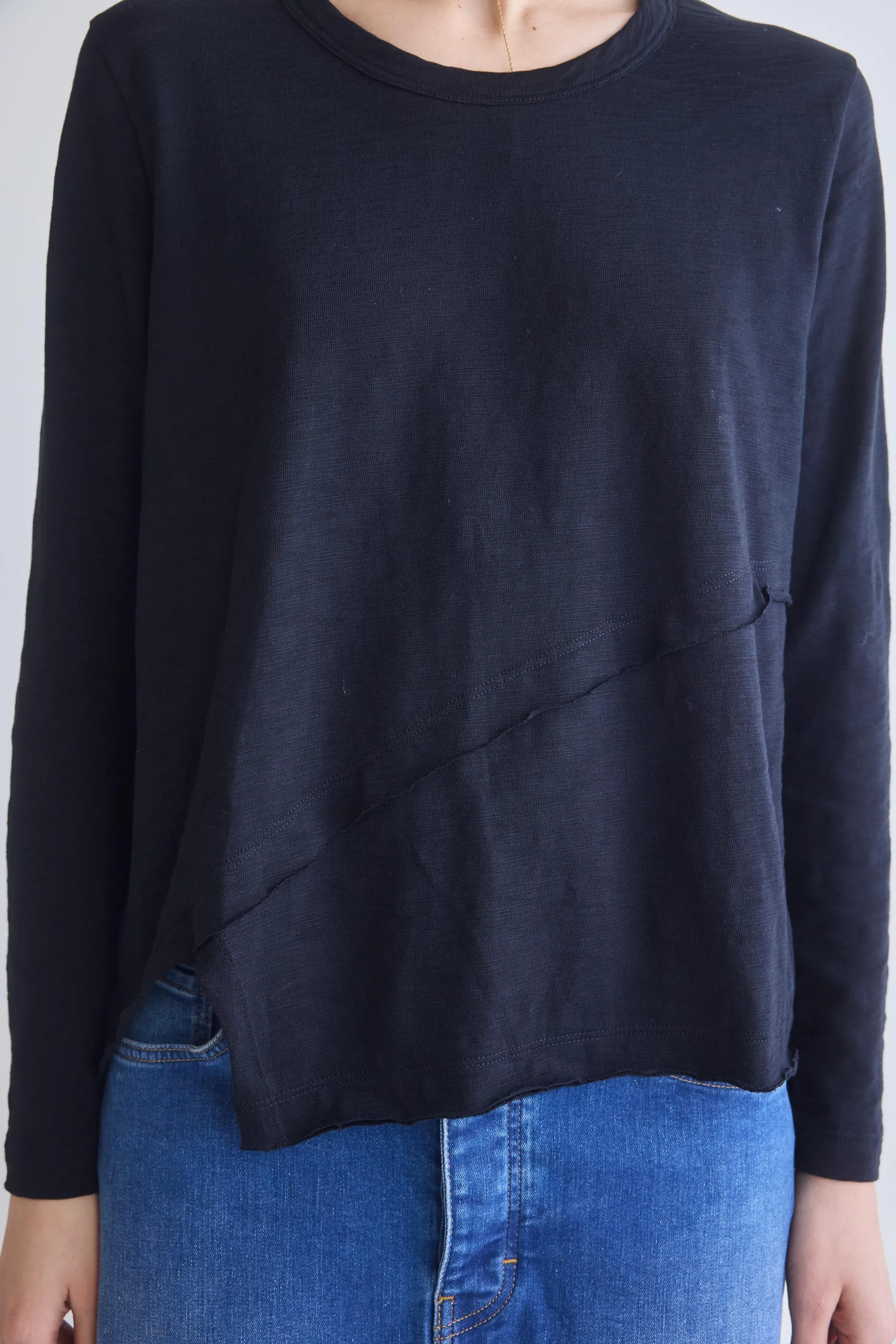 Inner Glow Asymmetric Long Sleeve Top