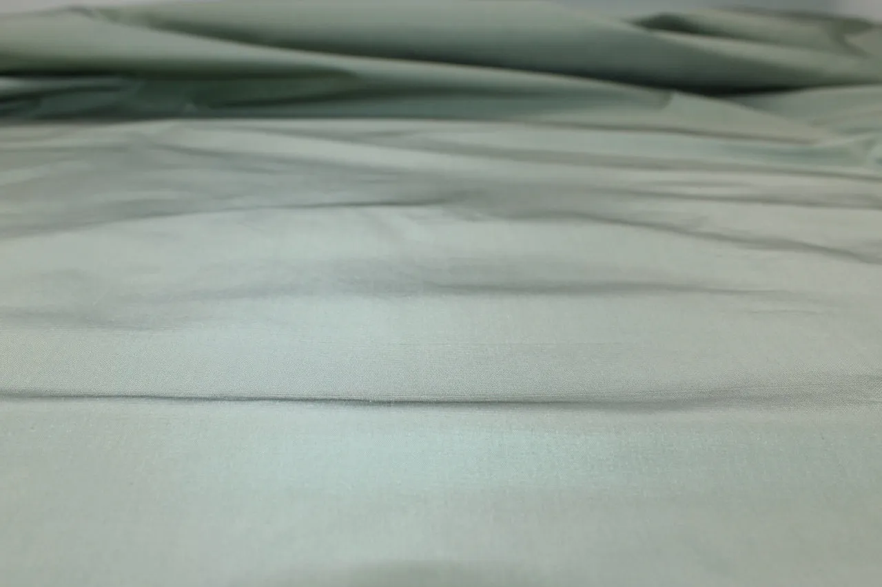 Iridescent Silk Taffeta - Seafoam