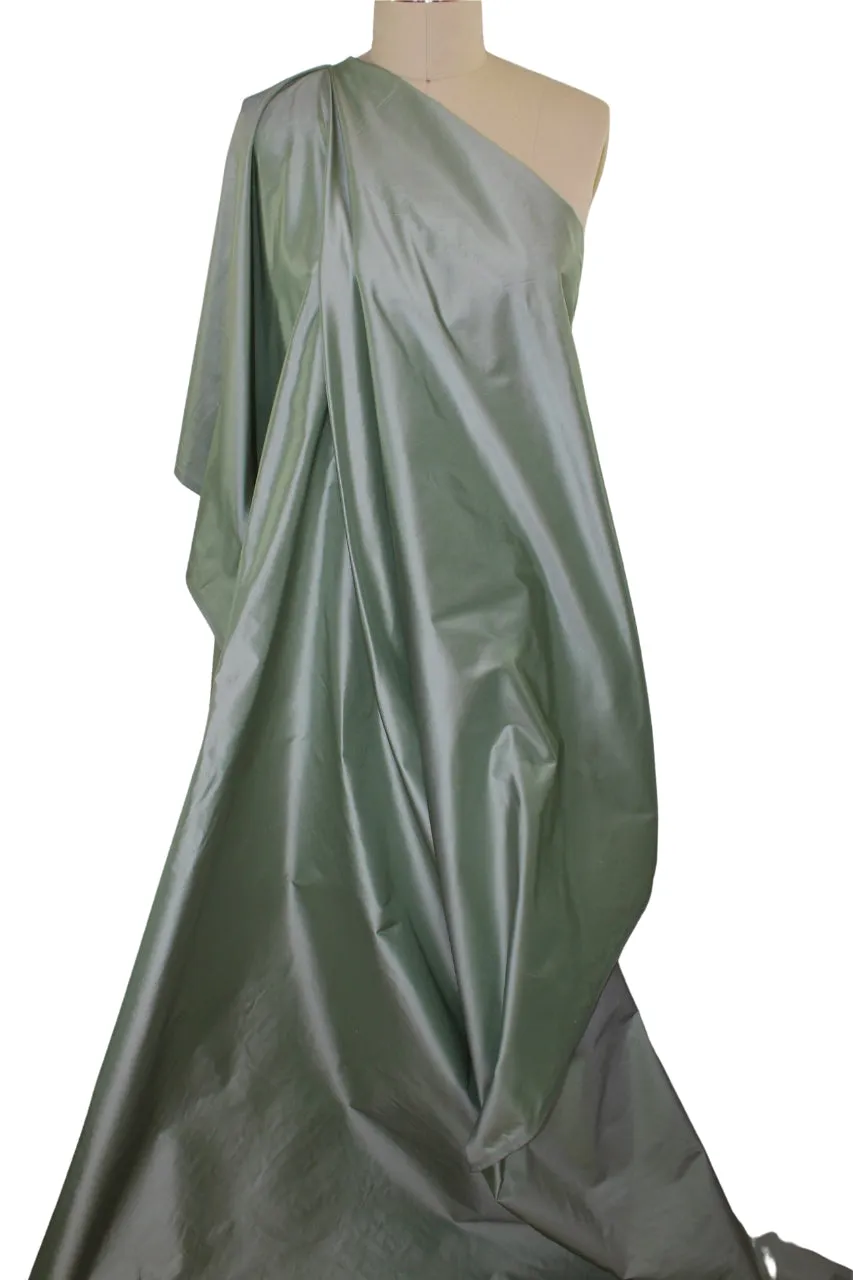 Iridescent Silk Taffeta - Seafoam
