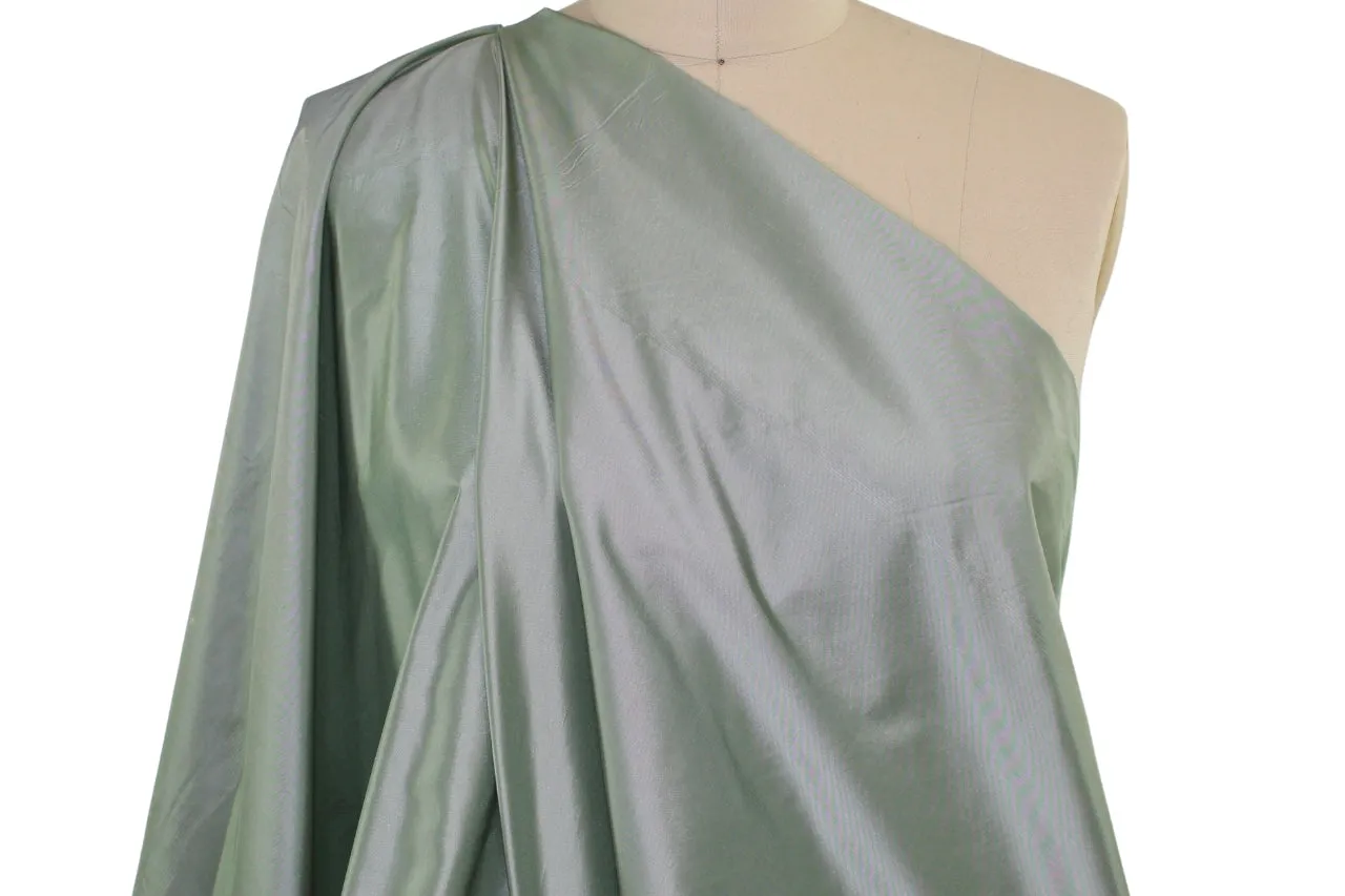 Iridescent Silk Taffeta - Seafoam