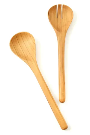 Kenyan Olive Wood Simple Salad Servers