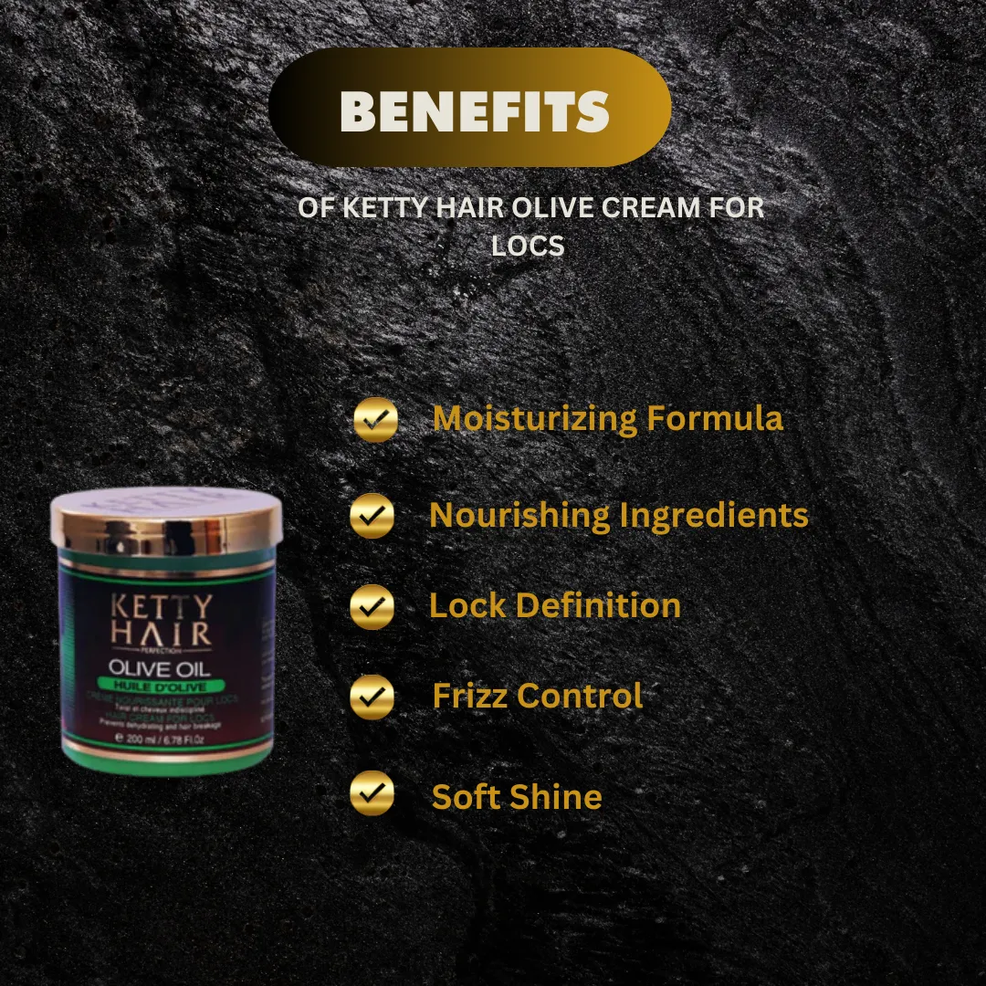 Ketty Hair Olive Cream For Locs 6.78 oz