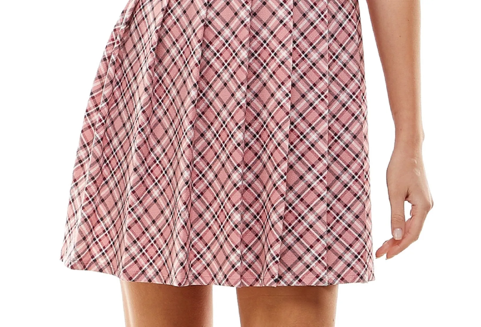 Kingston Junior's Two Piece Printed Skirt Dress Pink Size Small