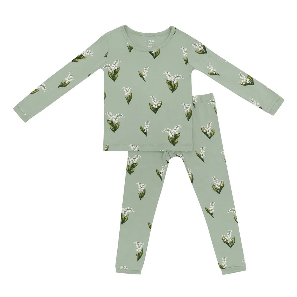 Kyte Baby Long Sleeve Pajama Set - Thyme Lily