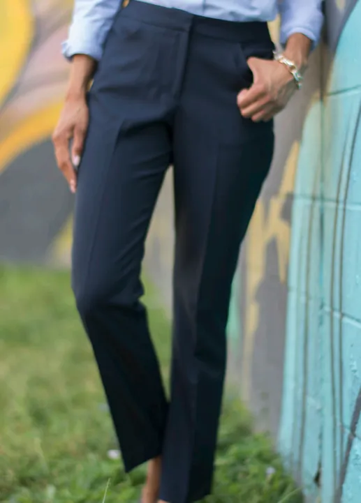 Ladies' Synergy Dress Pant (No Belt Loops) - Black
