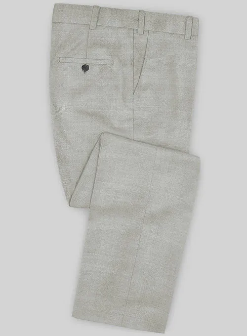 Lanificio Zegna Trofeo Light Gray Wool Pants