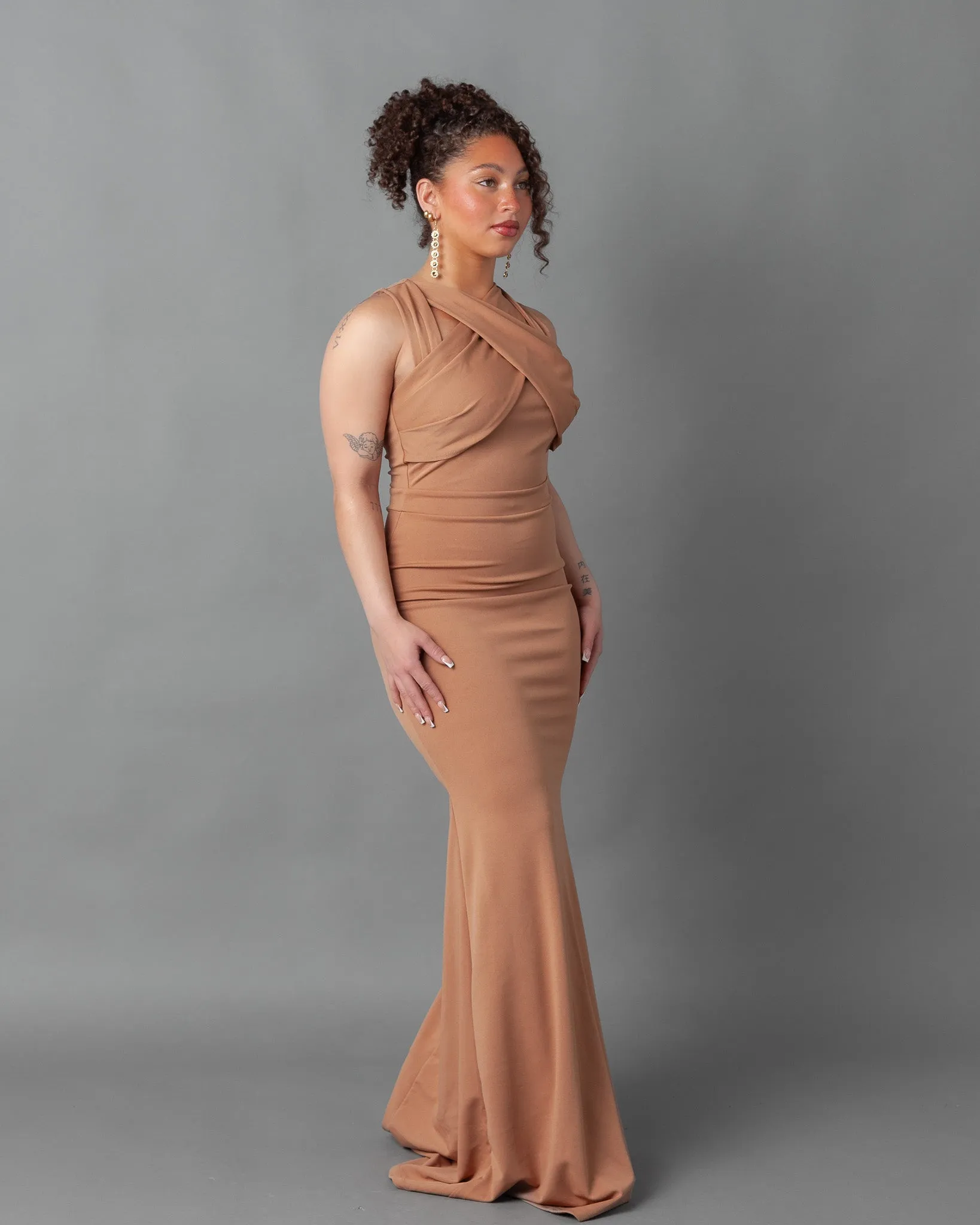 Lemgo Sleeveless Wrap Maxi Dress
