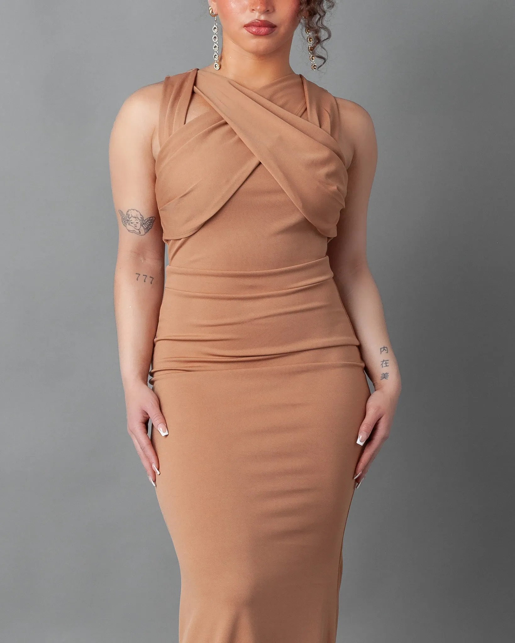 Lemgo Sleeveless Wrap Maxi Dress