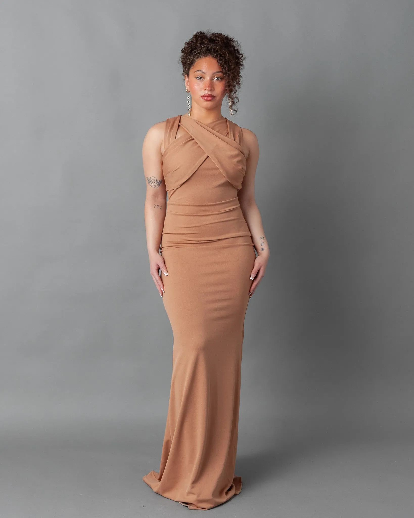 Lemgo Sleeveless Wrap Maxi Dress