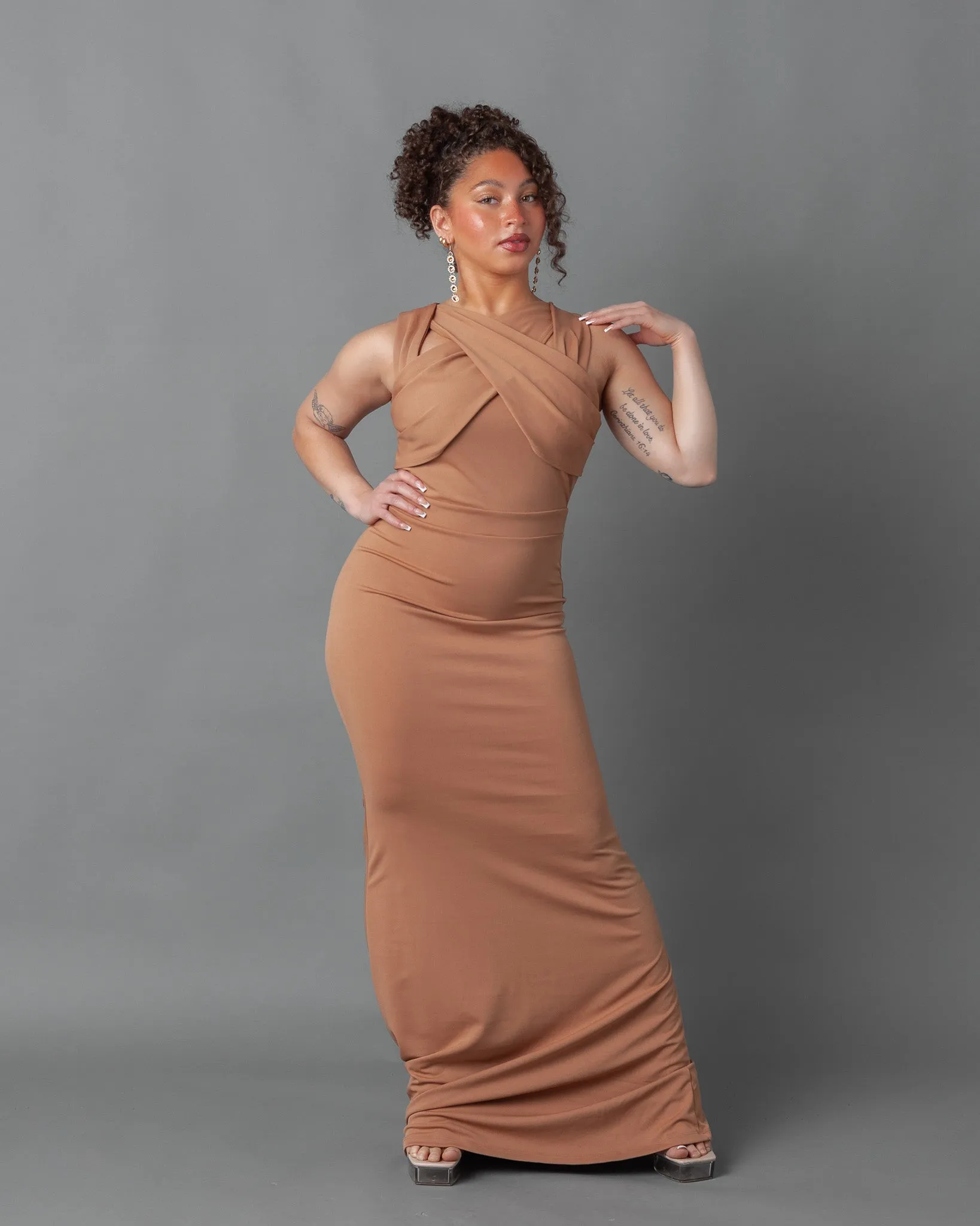 Lemgo Sleeveless Wrap Maxi Dress
