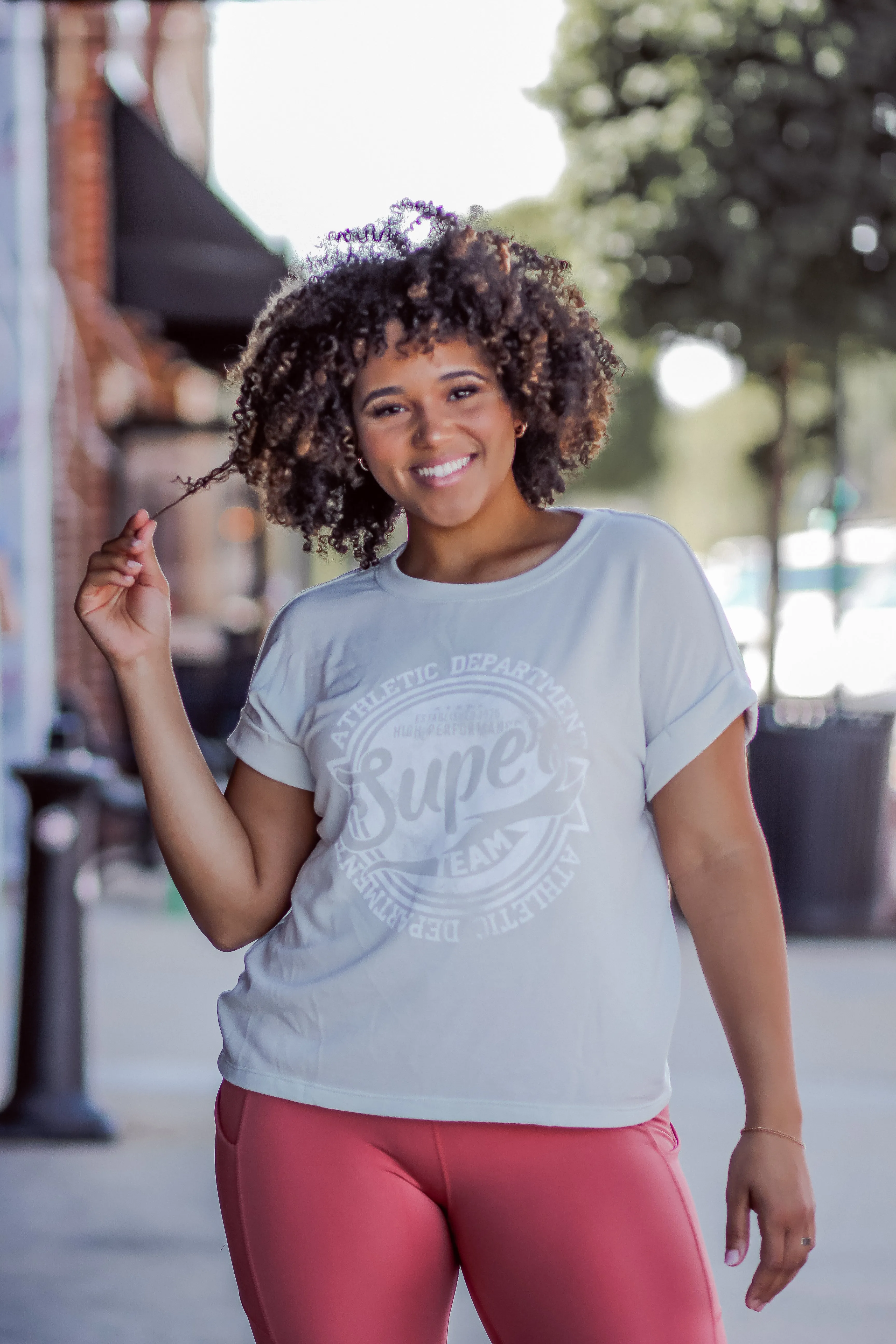 Light Sage Super Team Graphic Tee
