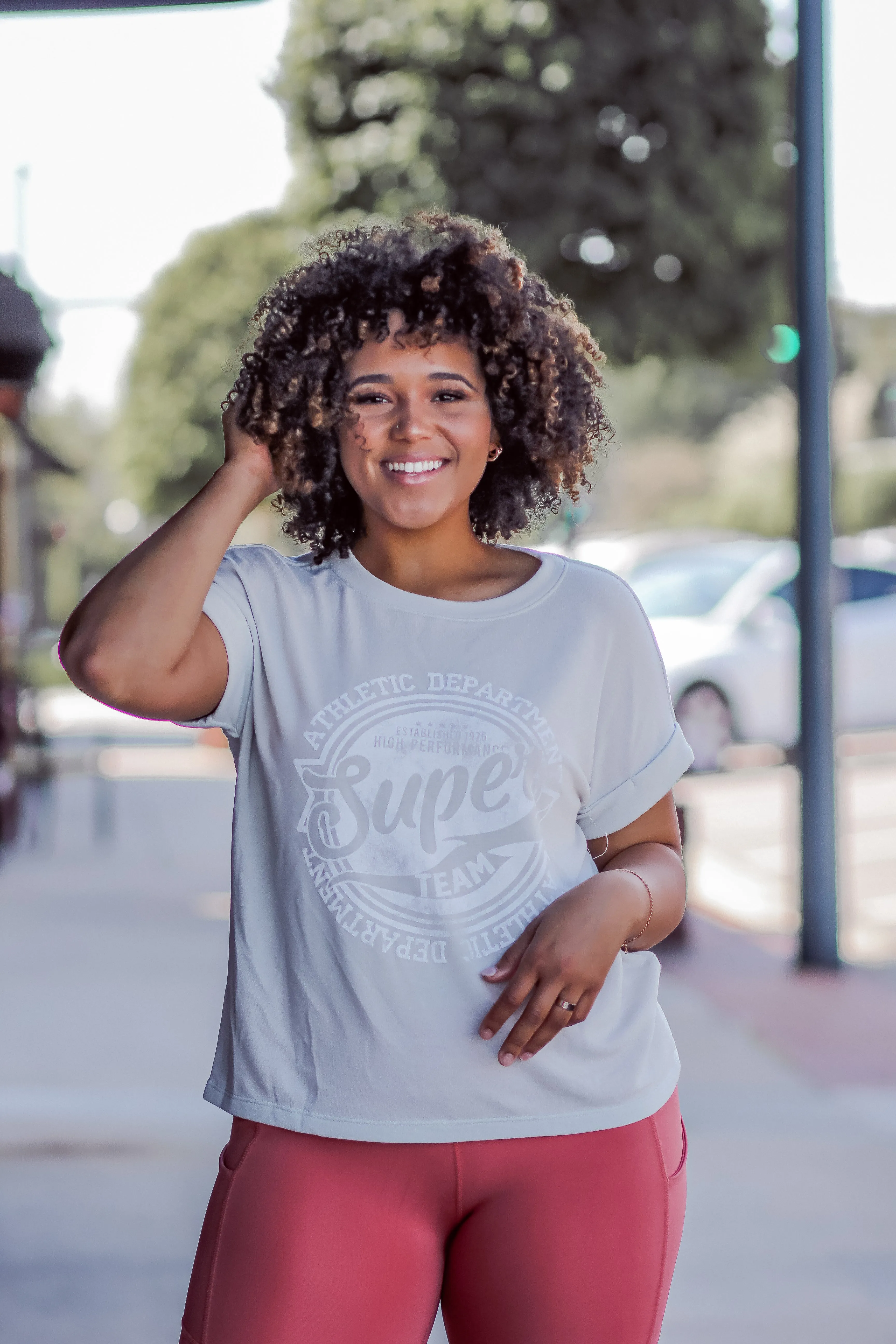 Light Sage Super Team Graphic Tee