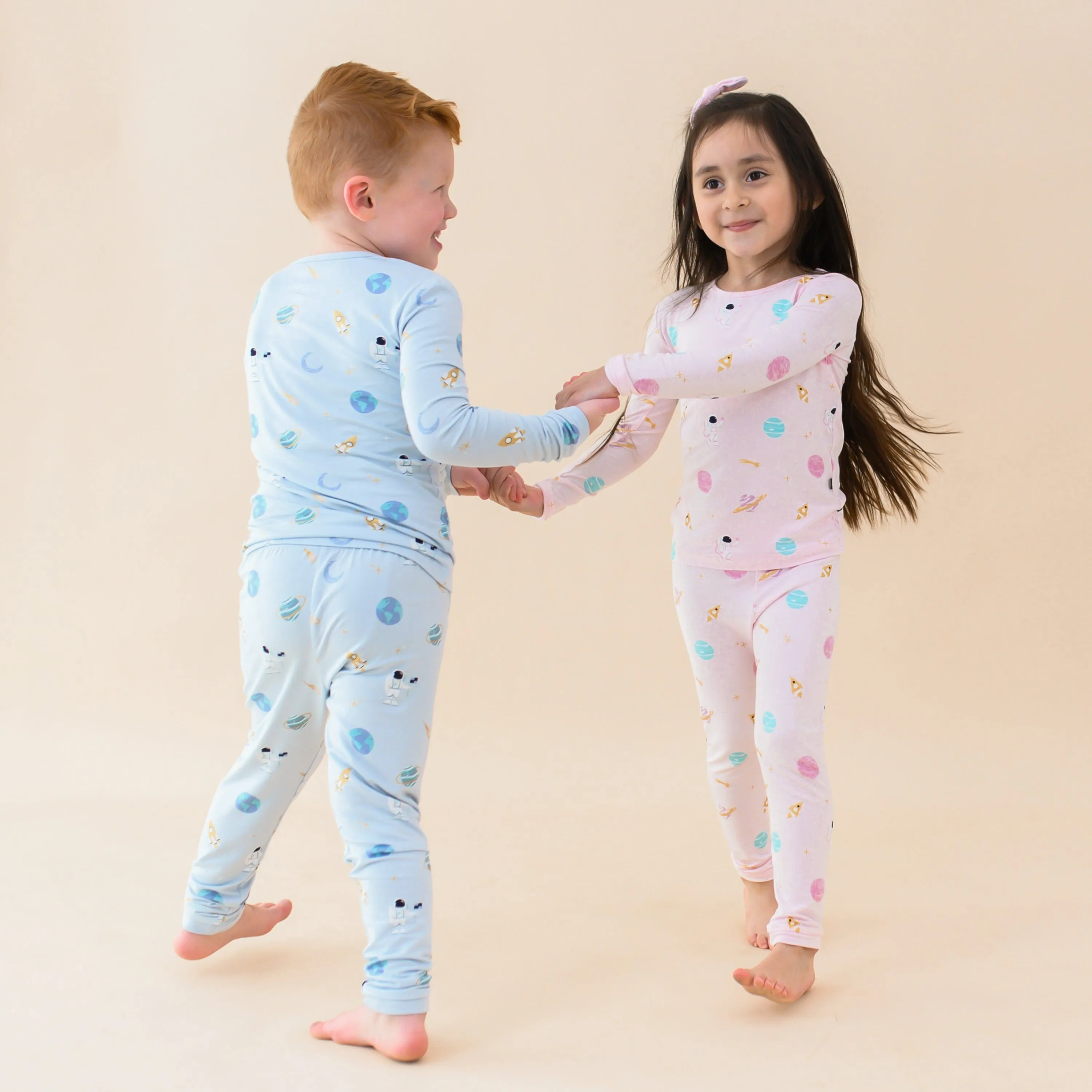 Long Sleeve Pajamas in Sakura Space