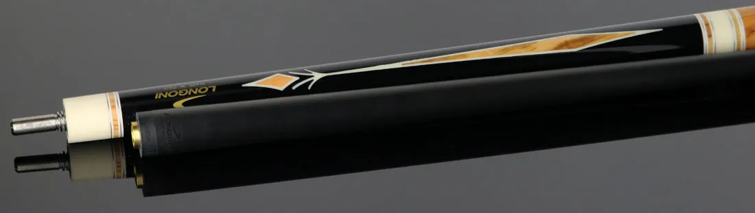 Longoni Sienna Pool Cue with Luna Nera American Pure Graphite Shaft - LG24440