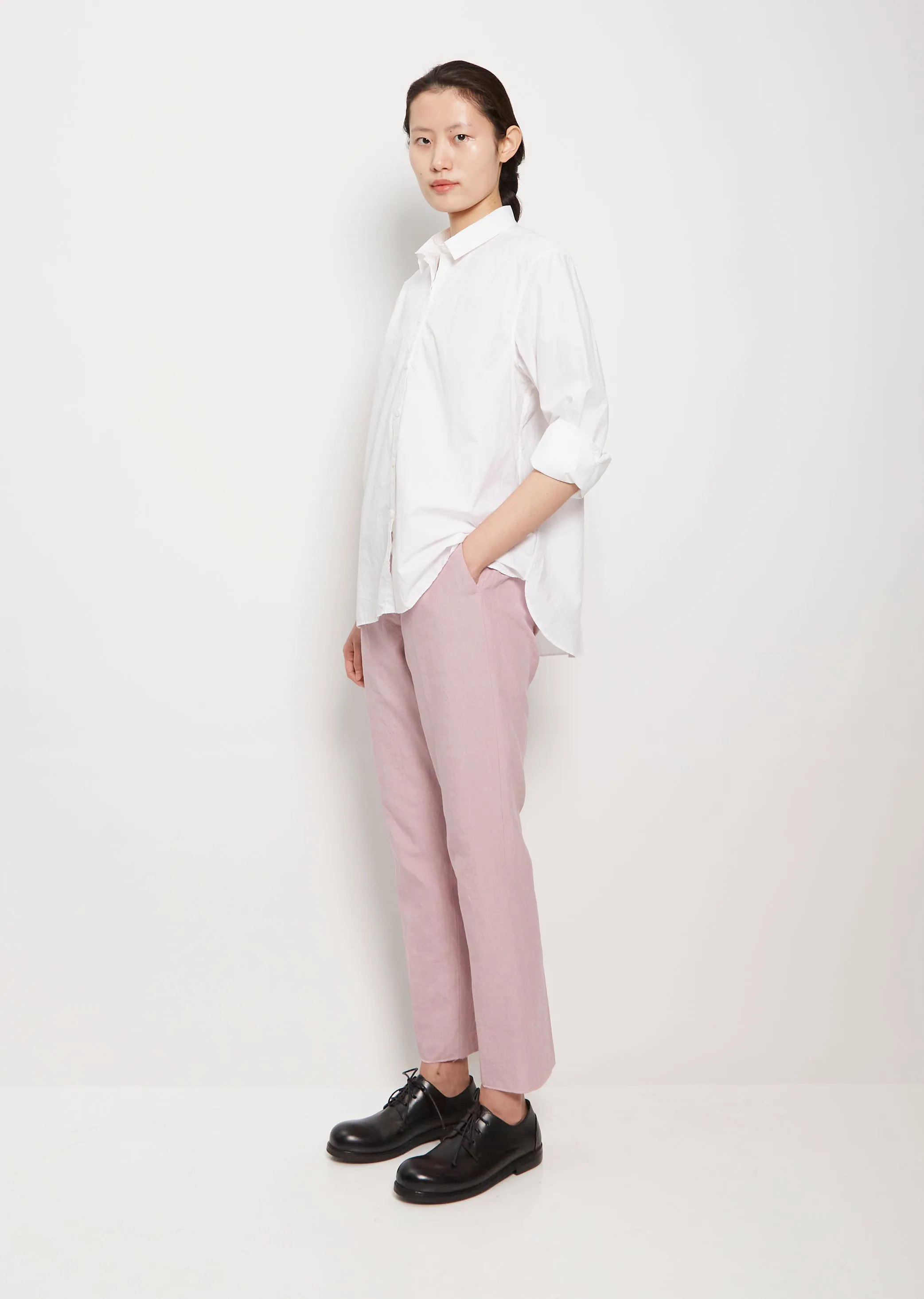 Loose Tyrol Cotton Shirt — White