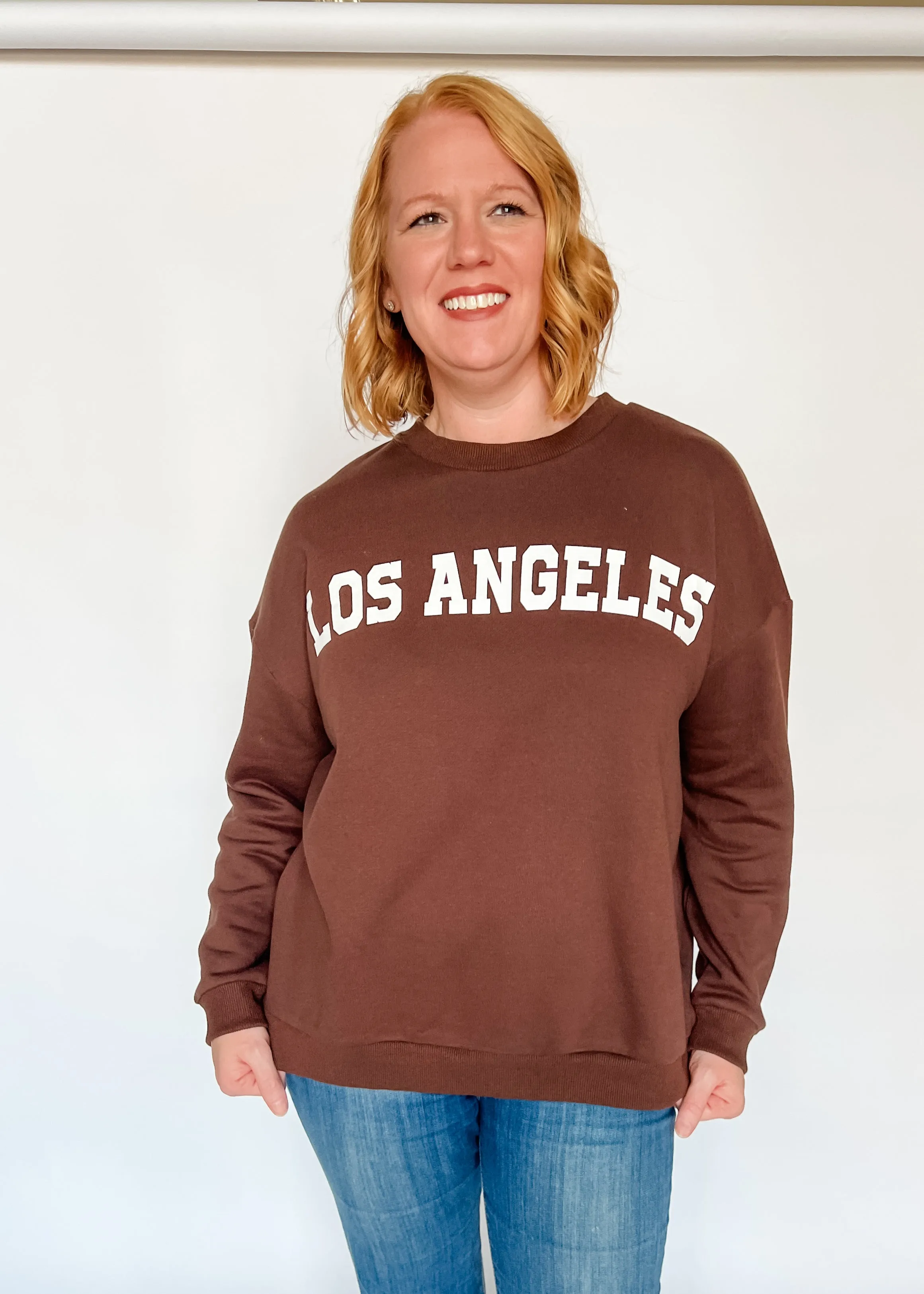 Los Angeles Terry Sweatshirt - Brown