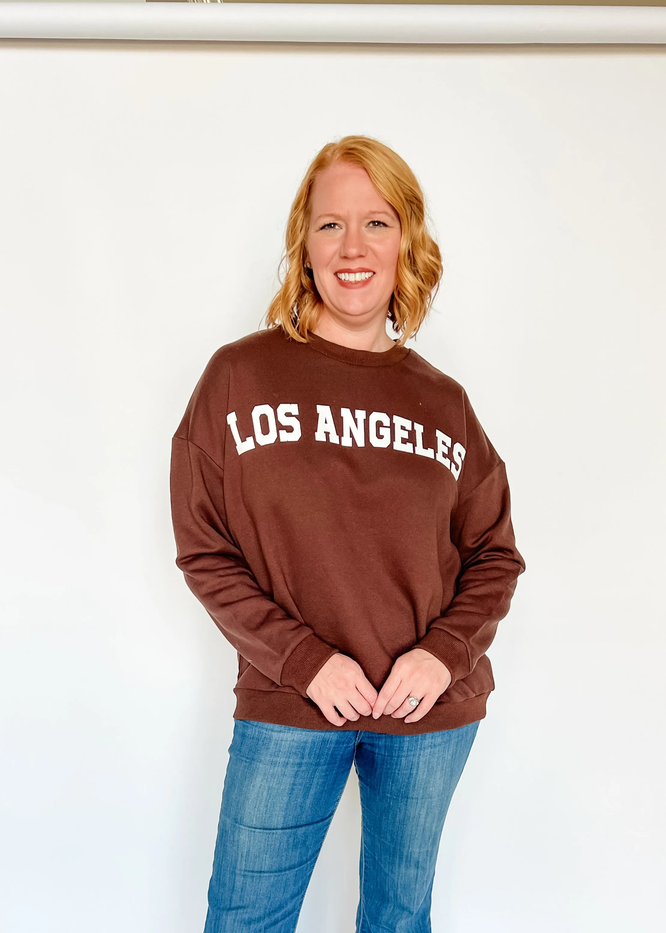 Los Angeles Terry Sweatshirt - Brown