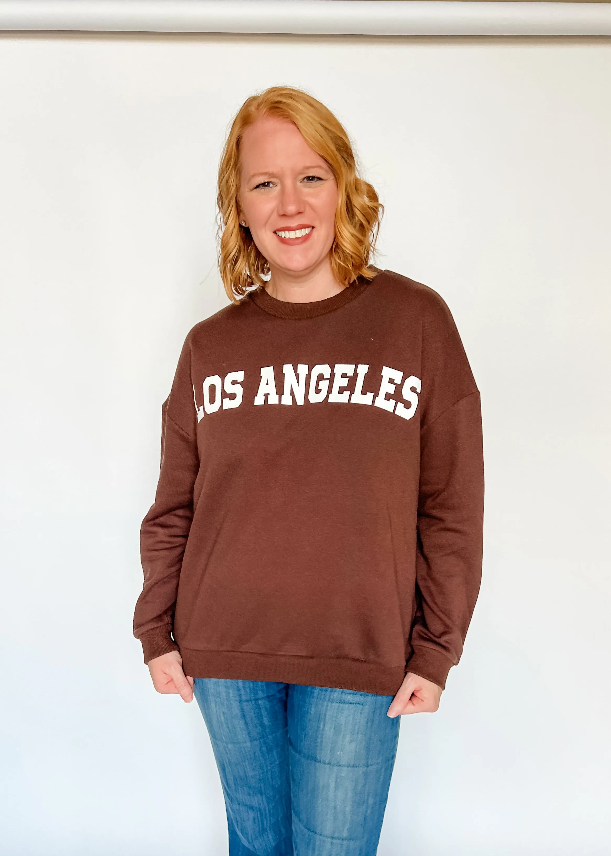 Los Angeles Terry Sweatshirt - Brown