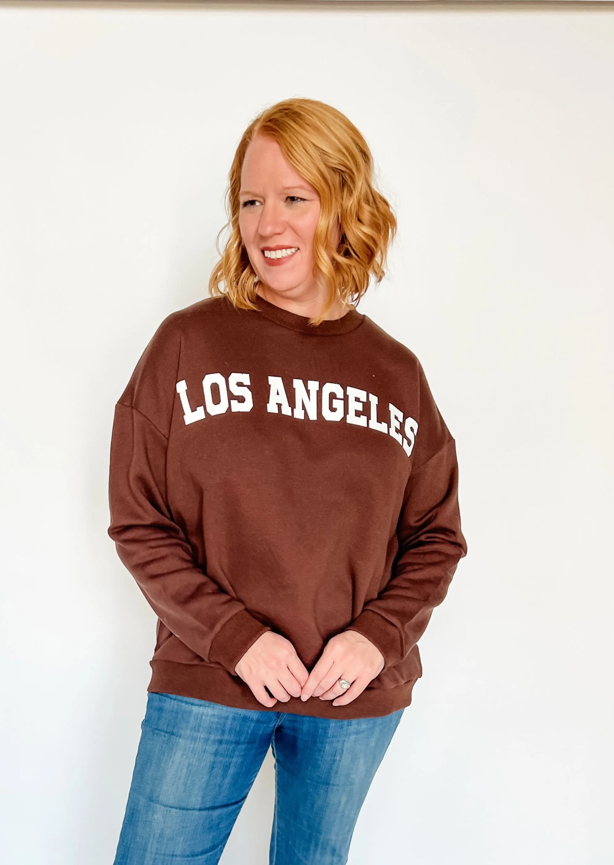 Los Angeles Terry Sweatshirt - Brown