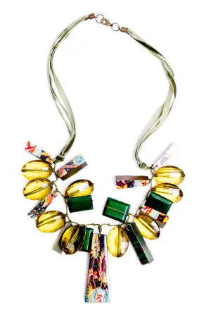 Maria Necklace in Forest Green (c)