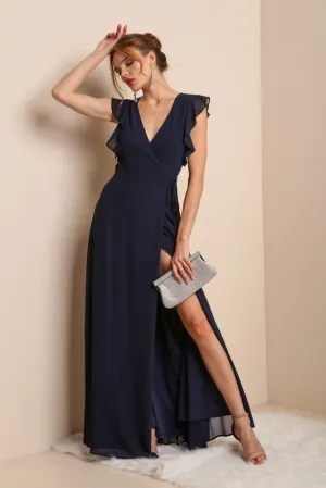 Marine Flutter Sleeve Maxi