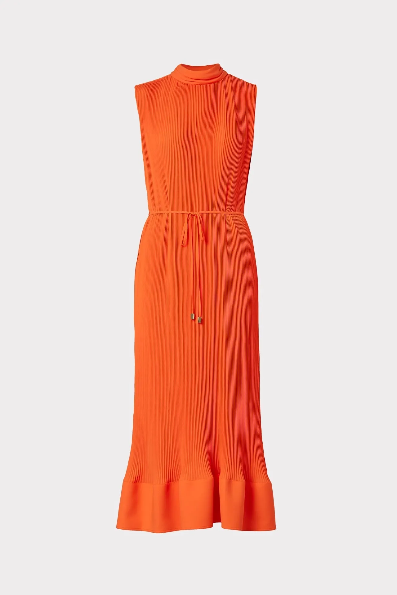 Melina Solid Pleated Dress