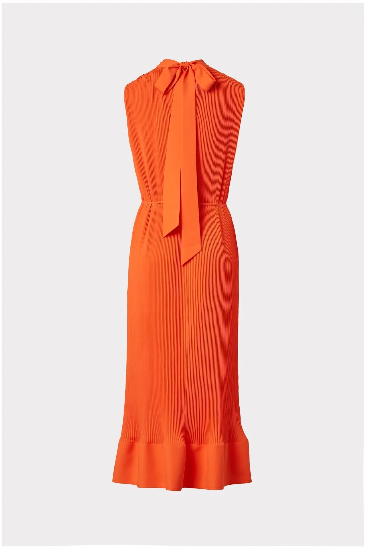 Melina Solid Pleated Dress