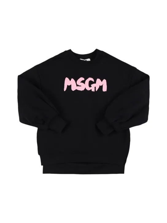 MSGM   Cotton sweatshirt dress 