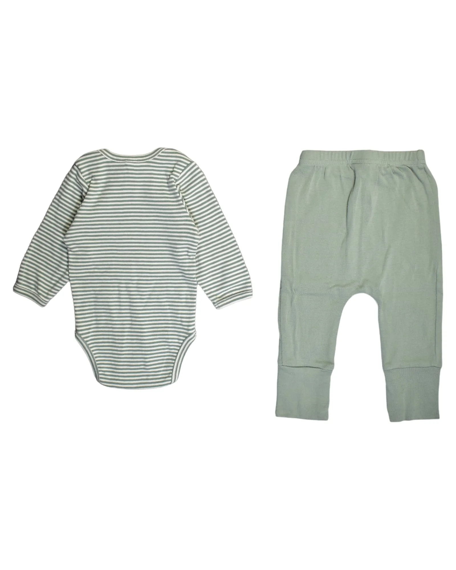 Nature Baby Long Sleeve Bodysuit and Sweatpants Set 3-6M
