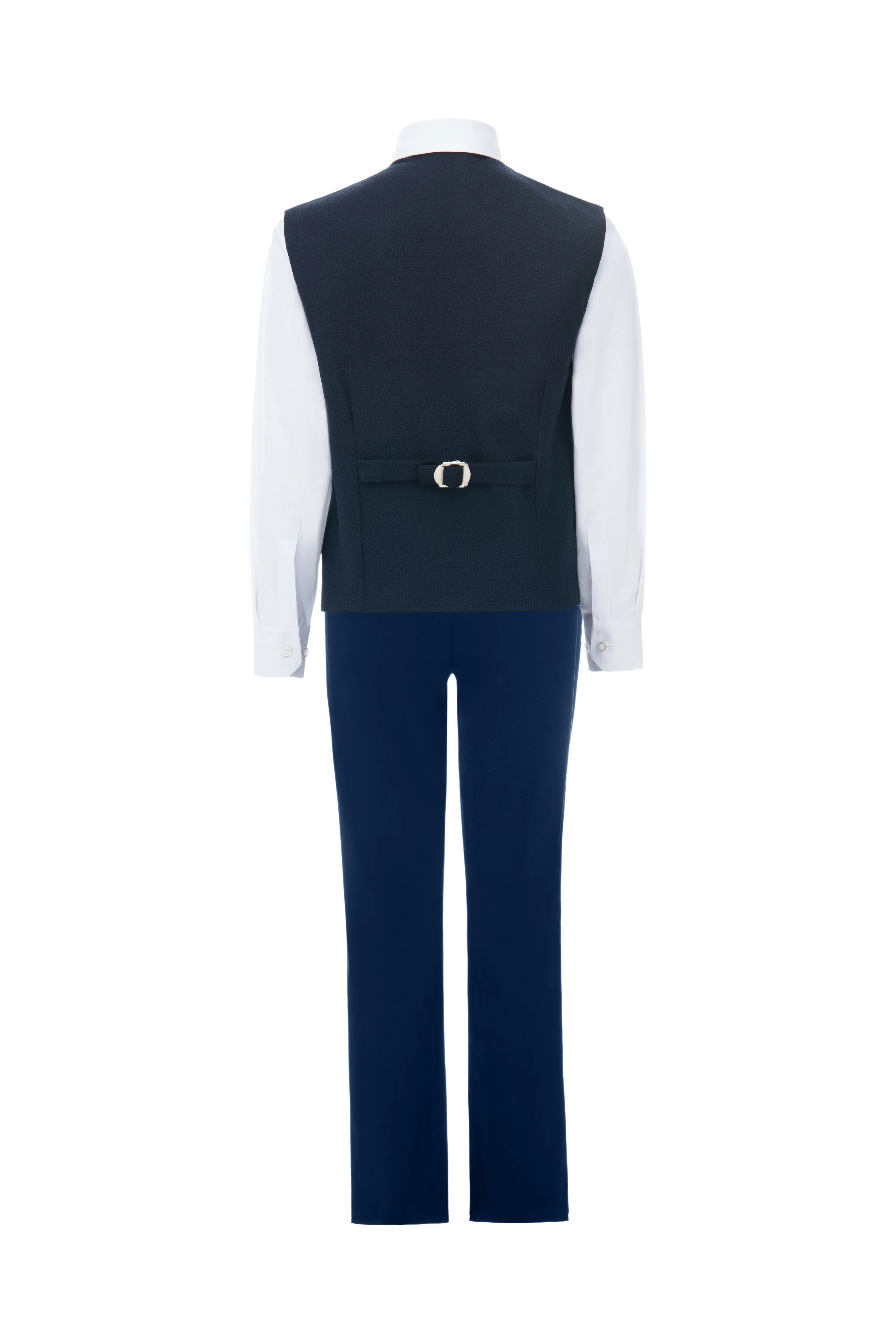 Navy Benito Vest Outfit Set