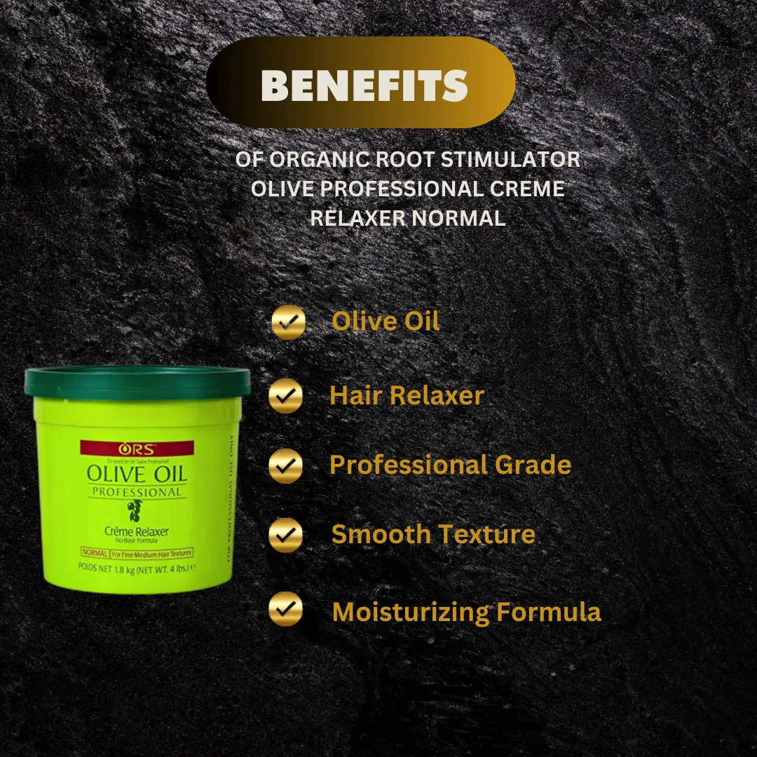 Organic Root Stimulator Olive Professional Creme Relaxer Normal 4 lb