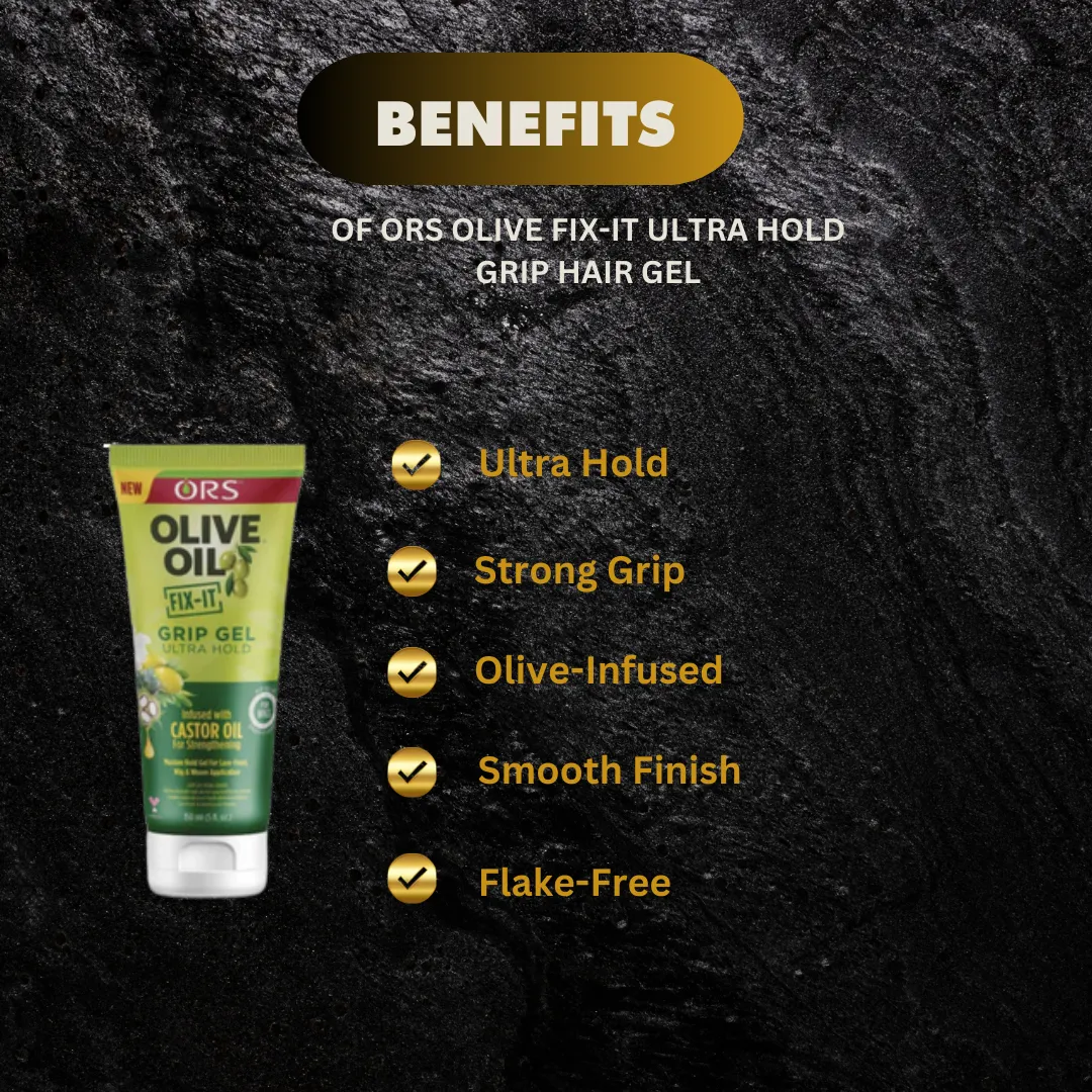 ORS Olive Fix-It Ultra Hold Grip Hair Gel 5oz