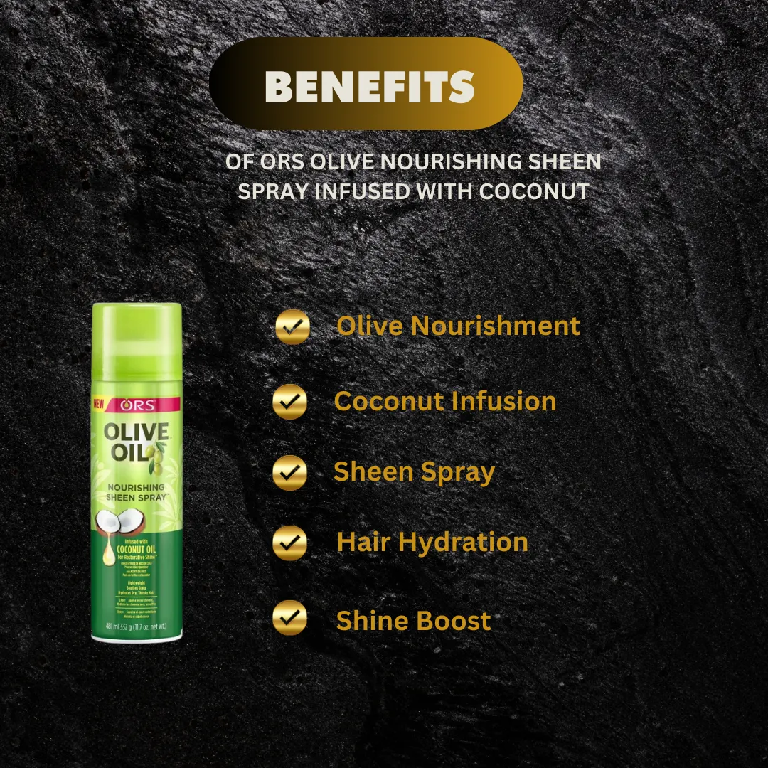 ORS Olive Nourishing Sheen Spray Infused with Coconut 11.7oz