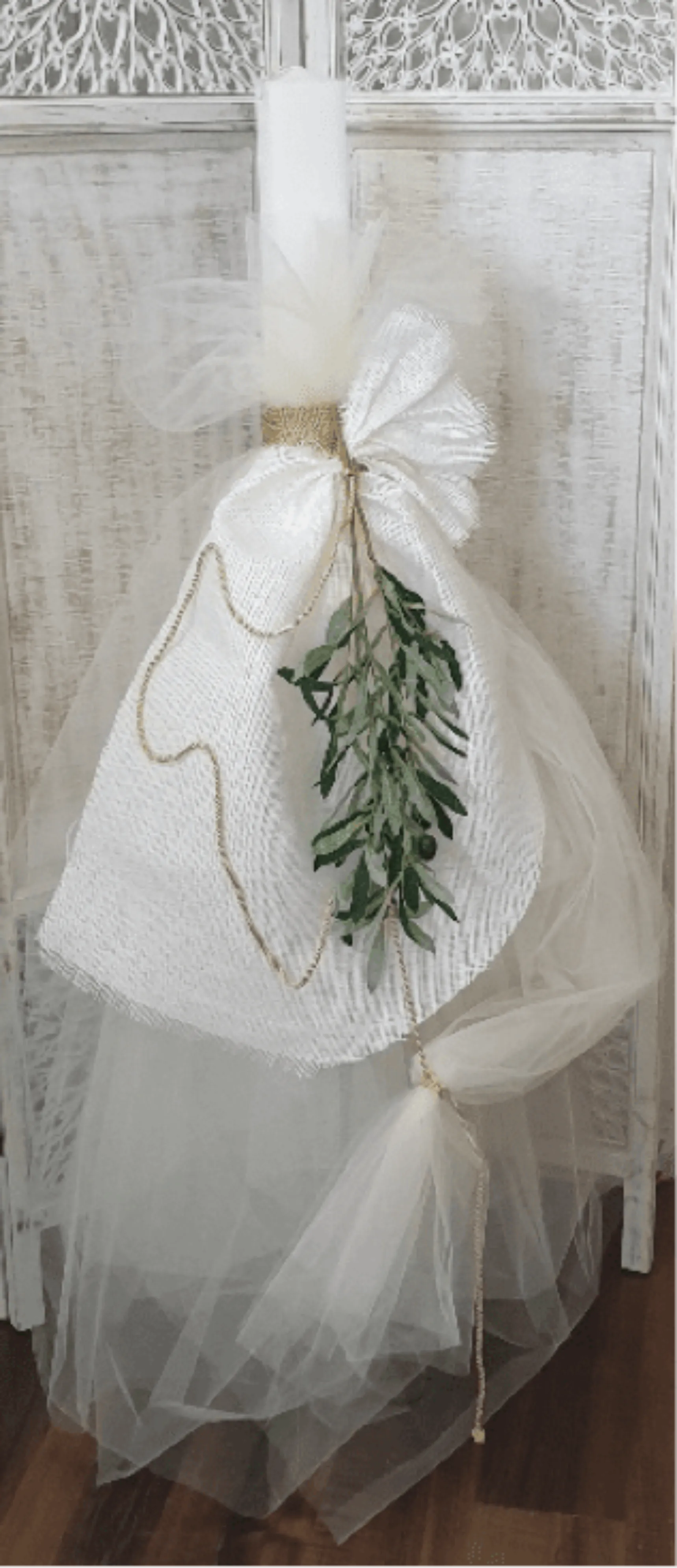 Orthodox Wedding Candles - Olive Branch
