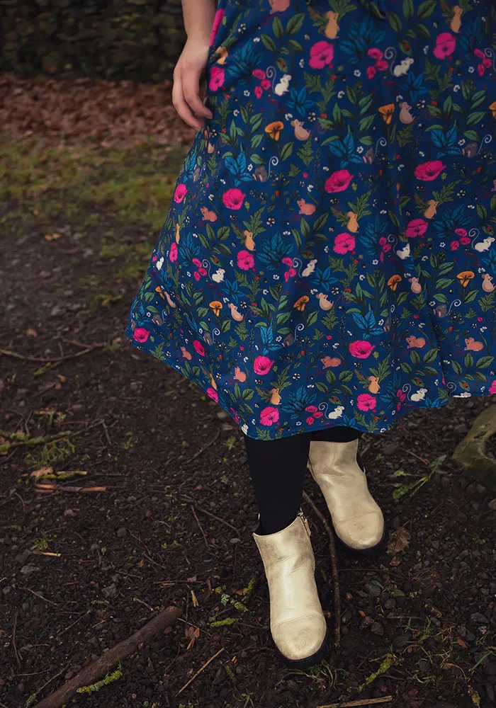 Penny Pretty Mouse Print Midi Dress