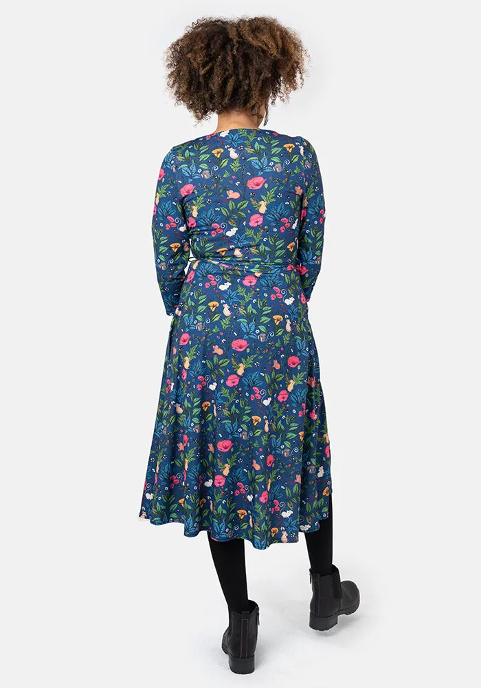 Penny Pretty Mouse Print Midi Dress