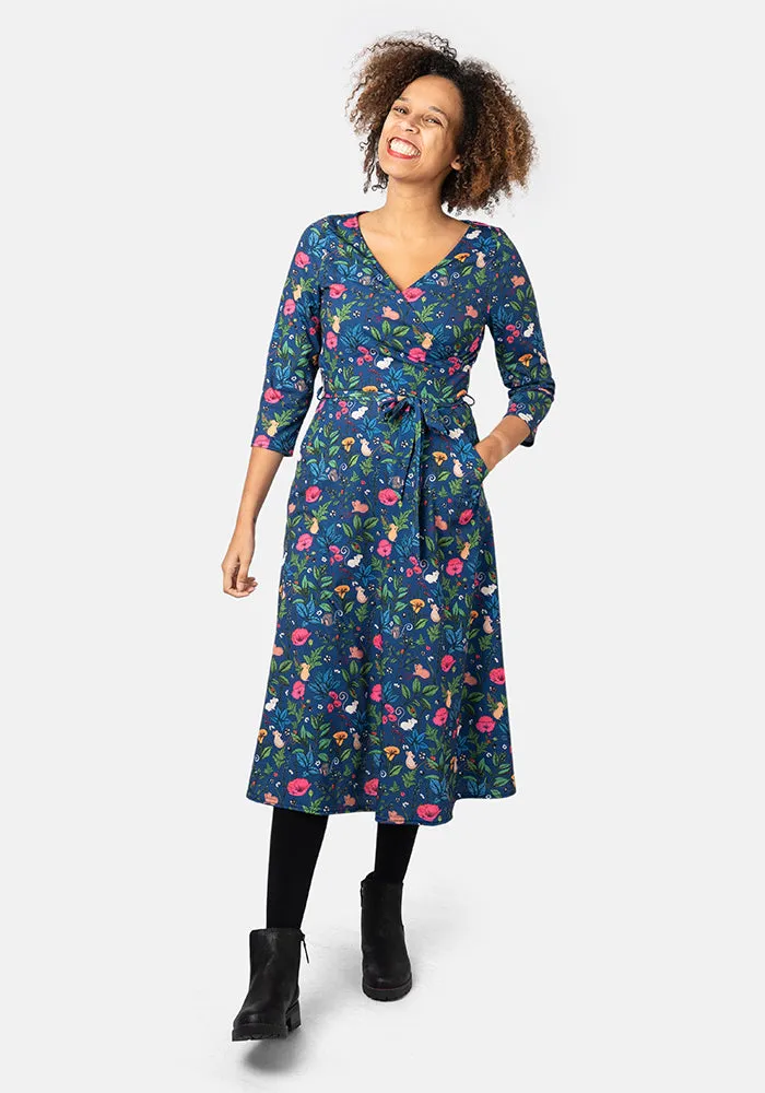 Penny Pretty Mouse Print Midi Dress