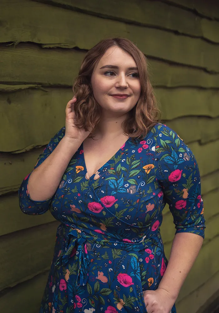 Penny Pretty Mouse Print Midi Dress