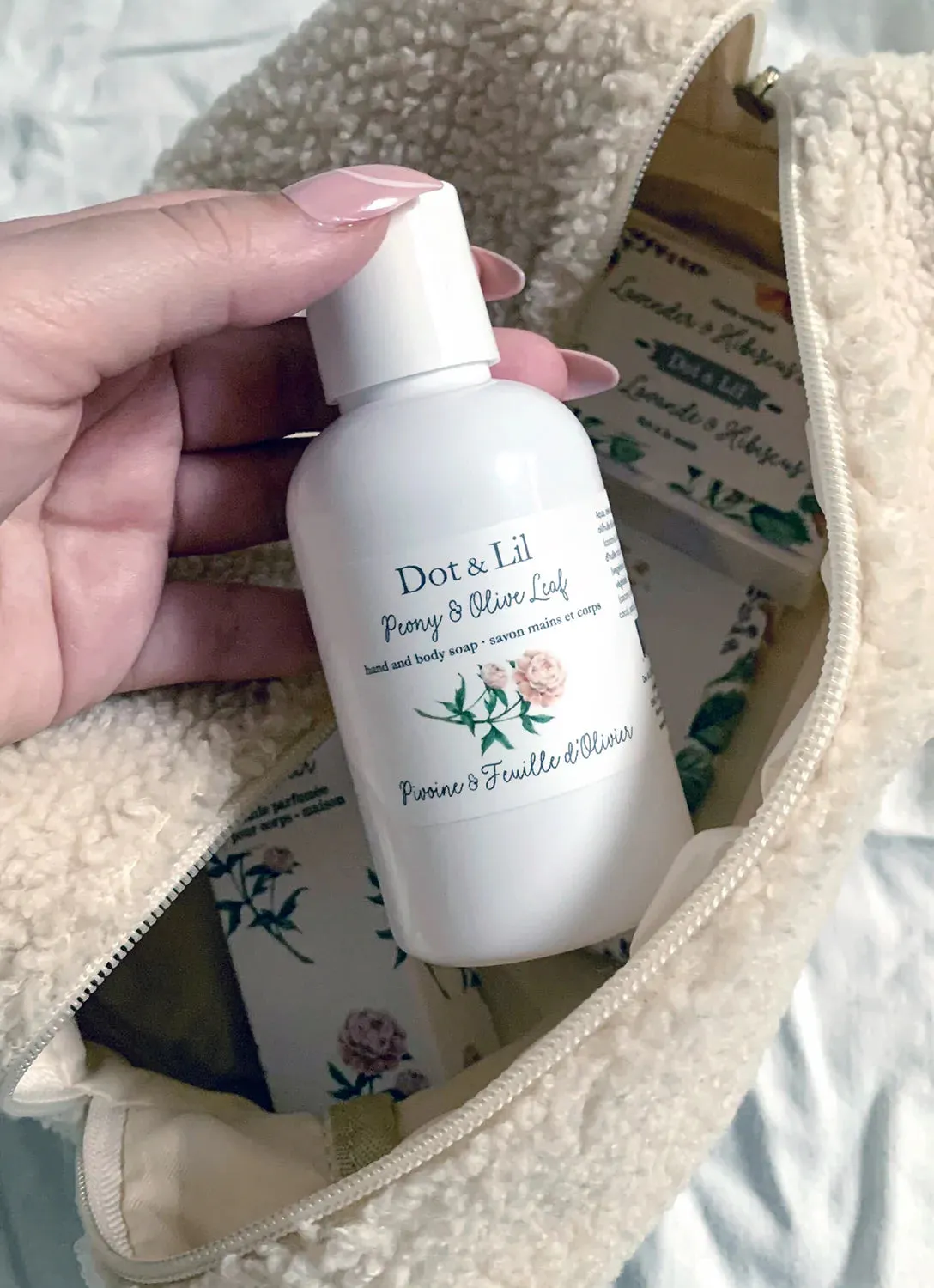 Peony & Olive leaf liquid soap