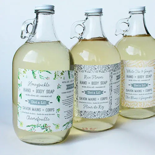 Peony & Olive leaf liquid soap