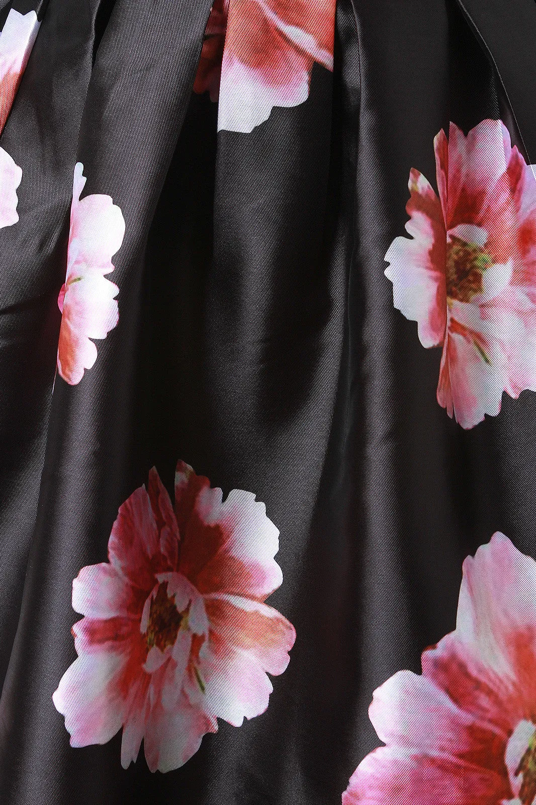 Peony Floral Box Pleated Skirt