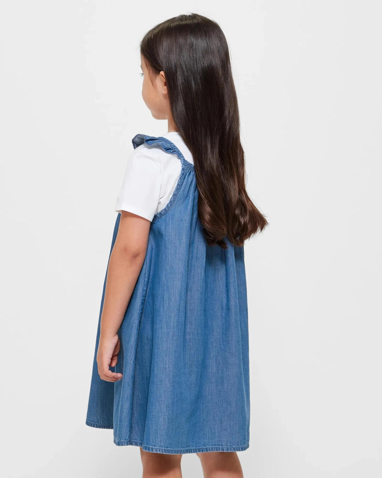 popular  Chambray 2 Piece Dress Set